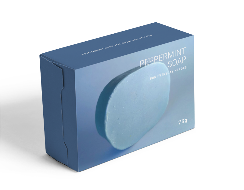 Peppermint Soap - For Everyday Heroes by Rtrains.in